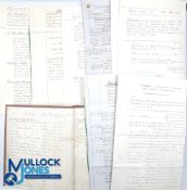 Lancashire - Accrington - a fine archive of documents all relating to the death and legacies of John