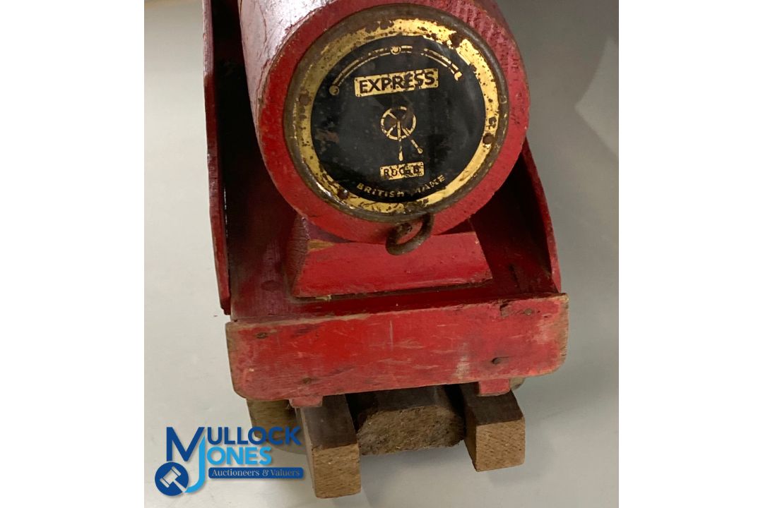 Large Collectable Early 20th century wood LMS Train / Engine, hand-built toy British Made R & Co - - Image 2 of 2