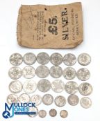 Pre 1920 Silver British Coin Collection a good collection of pre 1920 coins to include threepences,