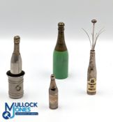 Champagne Collectables: to include a champagne Dry Mantle cocktail twizzler made of white metal, a