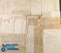 Furness Railway Collection of Documents, counterfoils, receipts Indentures, luggage ticket - with
