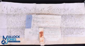 Suffolk - Indenture on Vellum 1711 - Last Will and Testament - for Butcher John Shafton, with