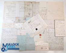 Historical Letters - small bundle of historical letters - including a letter of 1829 concerning