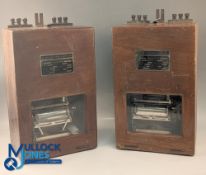 Pair of Scientific Instruments Portable recording moving iron Decibel meter No.10 ammeter made by