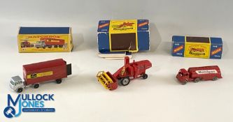Lesney Matchbox Diecast Vehicles, to include Matchbox Major No.8 Mobilgas, No.5 combine harvester,