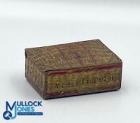 French Tole Lithography Champagne Moet et Chandon Match Box Vesta - spring lid