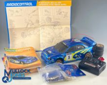 Deagostini Bycmo SUBARU IMPREZA RC Remote Control Car - built model with its 52 magazines and