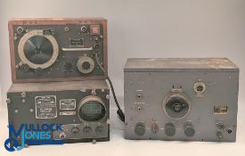 WWII British and US Army Wireless Parts, 3 untested parts of US Navy Department Bureau of Ships