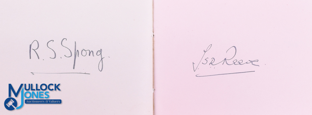 Rare 1930 British & I Lions Fully Signed Autograph Book: Clean padded leatherette book, 5" x 4", - Image 4 of 4