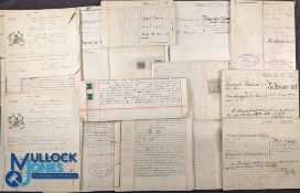 c1866-1921 Documents relating to Portman Estate Marylebone London, including 2 signed by Henri