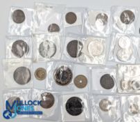European Coin Collection: a good collection to include noted coins - 1874 Pfennig, Italy 10 cents