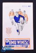 Rare 1930 Rugby Programme, British & I Lions v Wellington: Official Programme from the game lost 8-