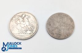 1888 Silver Crown and Double Florin Coins