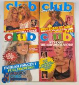 Club International glamour magazines - Volume 11 No 1, 12 Volume 13 No 2, 3 - some wear and tear (