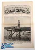 Bleriot's Flight Across the English Channel 1909: Original issue of the Daily Graphic with
