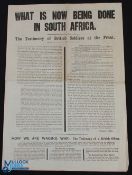 What is Now Being Done in South Africa - The Testimony of British Soldiers at The Front - a 4-page