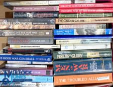 Two boxes of Military Books including The Brabazon Story 1956 Lord Brabazon of Tara, The Mounted