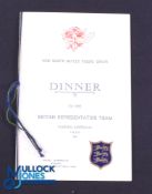 Rare 1930 British & I Lions Menu: Dinner following the Test against Australia at Sydney, 4pp fold