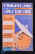Aerial Timetable 1921 - a 144 page Times and Fares tables with information, and several pages of