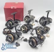 A large collection of K P Morritts Intrepid reels 3 in good order and 4 requiring attention - as