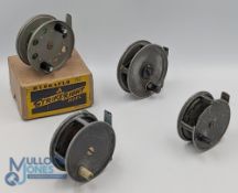 J Peek & Son London alloy fly reel, 3