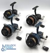 3 Mitchell fixed spool reels with auto/finger touch bails, all run very well, as follows: 2x 440 A