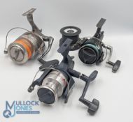 Leeda Piranha 7500 carp/sea fixed spool reel with spare spool, large 'T' composite handle, spool