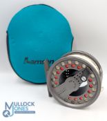 A fine and scarce Lamson Waterworks Hard Alox VI 5J velocity alloy fly reel 3