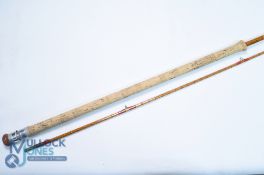 James & Son England Richard Walker Mk IV Avon split cane carp rod, 24