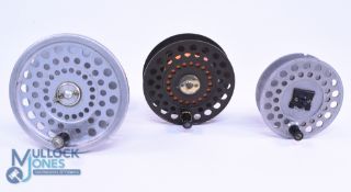 A collection of Hardy spools: Scarce Golden Princess spool. Marquis 8/9 spool. Viscount 130