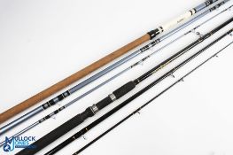 A pair of hollow glass match rods in Concept GT zipped rod bag; Match 12, 12' 3pc rod
