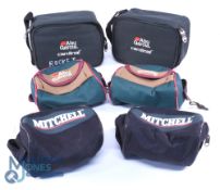 Collect of reel cases, as follows: 2x Abu Cardinal zip cases. 2x Abu small zip cases with front