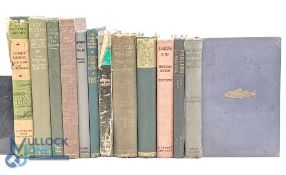 12 Period Fishing Books: a good collection of H/b books to include The Compleat Angler Crown Library