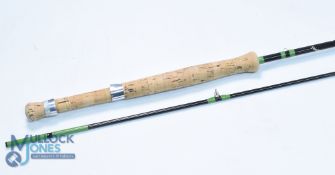 Interesting Dermot Wilson Nether Wallop Mill, Stockbridge, solid glass trout fly rod, 9ft 6