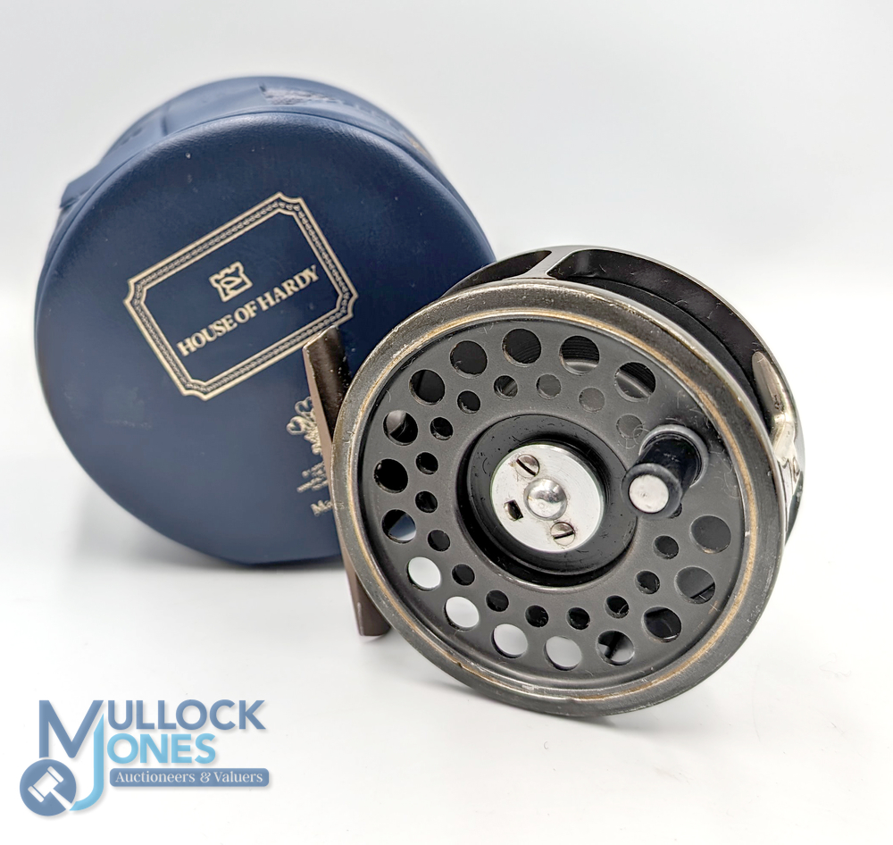 Hardy Bros "The Golden Prince" 5/6 alloy trout fly reel, 2" wide ventilated spool with 2 screw