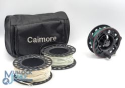 Leeda Profil 7/8 alloy fly reel with 2 spare spools, 3 3/4