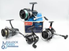 4x Daiwa fixed spool and spinning reels features a No 760 fixed spool reel made in Japan with