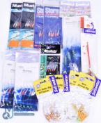 A collection of artificial baits shads and pre-made rigs, as follows: 7x Berkley Power Baits unused.