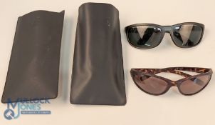 2 Polarised Fishing Sunglasses, in used condition, marked Havana and one unbranded