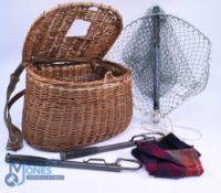 Traditional wicker fly fisher's creel, 14
