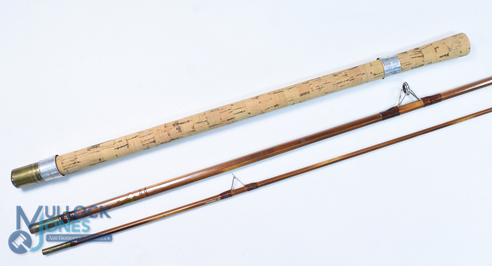 A fine Dawsons of Bromley Ltd Makers of Fine Rods, DB600 split cane rod with lighthouse logo, 10ft