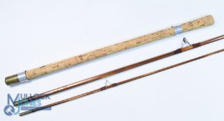 A fine Dawsons of Bromley Ltd Makers of Fine Rods, DB600 split cane rod with lighthouse logo, 10ft