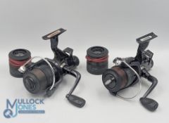 A pair of Cormoran Cormaxx BR 25-3500 fixed spool reels, both have good bails and rear tensioners