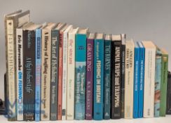 Carton of Fishing Books to include A Fly Fishers Life Charles Ritz 1972, The Challenge of Light