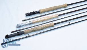 Daiwa Graphite Sensor Deluxe 10' 2-piece carbon trout rod, cork handle with screw winch fitting, a