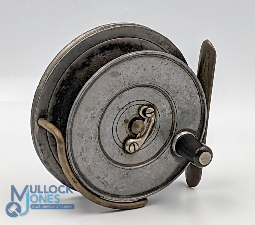 Hardy Bros "The Sunbeam" alloy trout fly reel, duplicated Mk II, made for Manton & Co, Calcutta,