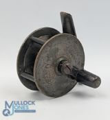 Hardy Bros crank wind brass reel 2