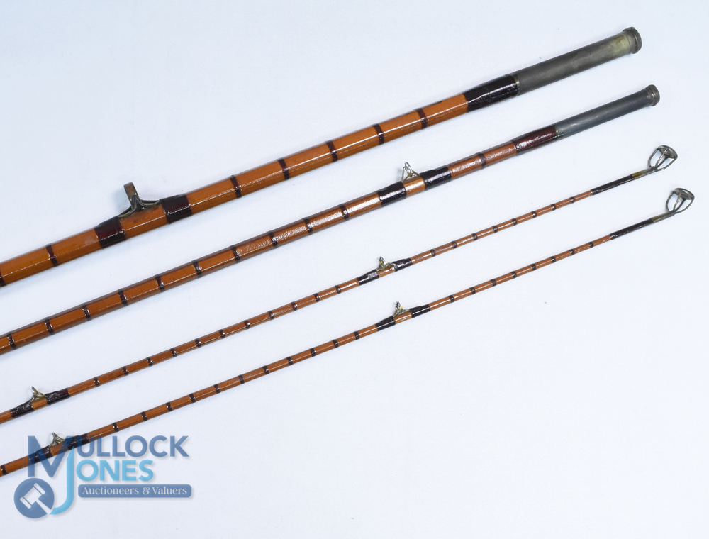 Hardy Alnwick "The Murdoch Rod" Palakona steel centre spinning rod 12ft 3pc with spare tip, 22" - Image 3 of 3