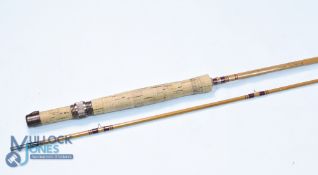 Pezon et Michel France Parabolic Sawyer Stillwater split cane trout fly rod No 72419644, 9ft 2pc,