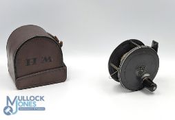 Charles Farlow & Co Maker, 191 The Strand, London, alloy reel, 3 1/4